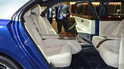 Bentley Mulsanne Grand Limousine by Mulliner rear seats at 2016 Geneva Motor Show