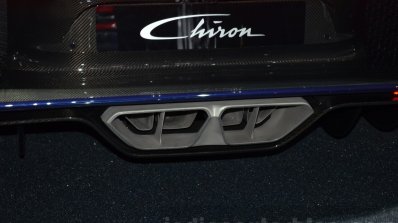 Bugatti Chiron badge at the 2016 Geneva Motor Show