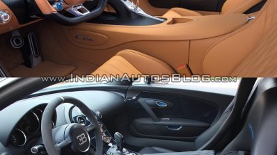 Bugatti Chiron vs. Bugatti Veyron interior