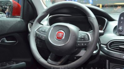 Fiat Tipo hatchback steering wheel at the Geneva Motor Show Live