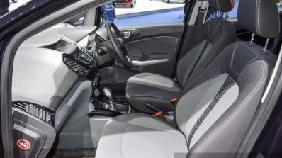 Ford EcoSport Black Edition front interior at 2016 BIMS