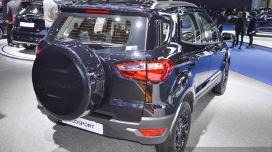 Ford EcoSport Black Edition rear right three quarter at 2016 BIMS