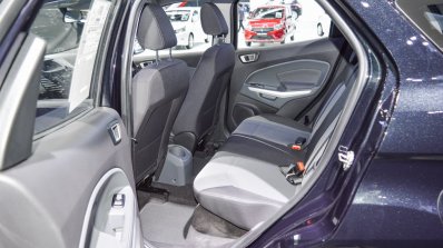 Ford EcoSport Black Edition rear seat at 2016 BIMS