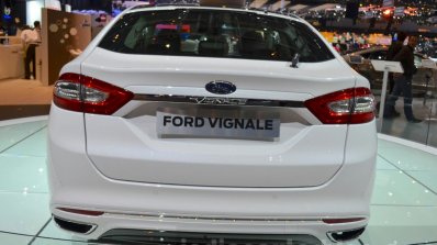 Ford Mondeo Vignale rear at 2016 Geneva Motor Show