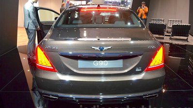 Genesis G90 rear at the 2016 Geneva Motor Show