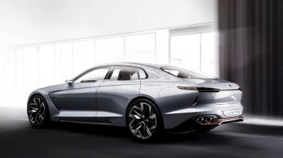 Genesis New York Concept rear three quarters standstill