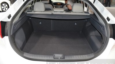 Hyundai Ioniq Hybrid boot capacity at the 2016 Geneva Motor Show Live