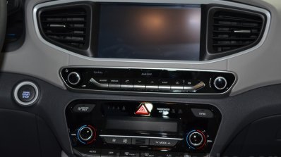 Hyundai Ioniq Hybrid center console at the 2016 Geneva Motor Show Live