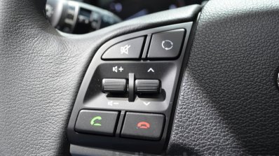 Hyundai Tucson call answer button at 2016 Geneva Motor Show