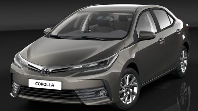India-bound 2017 Toyota Corolla Altis (facelift) front unveiled