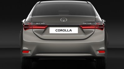 India-bound 2017 Toyota Corolla Altis (facelift) rear unveiled