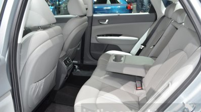 Kia Optima Plug-in Hybrid rear cabin at the 2016 Geneva Motor Show