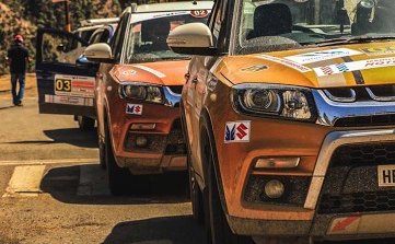 Maruti Vitara Brezza Car No 6 at the National Super League Rally Championship