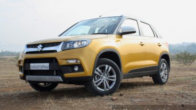 Maruti Vitara Brezza front quarter low First Drive Review