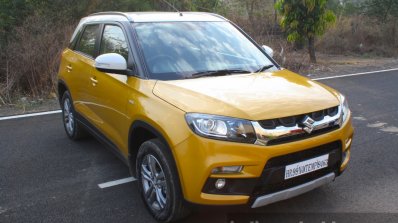 Maruti Vitara Brezza front quarter road First Drive Review