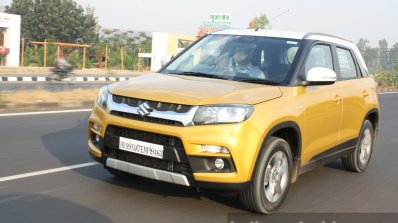 Maruti Vitara Brezza front three quarter dynamic First Drive Review