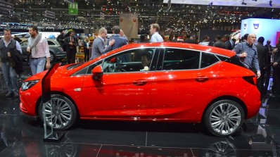 Opel Astra side at the 2016 Geneva Motor Show