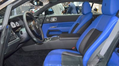 Rolls Royce Wraith Black Badge Edition blue seats at 2016 Geneva Motor Show