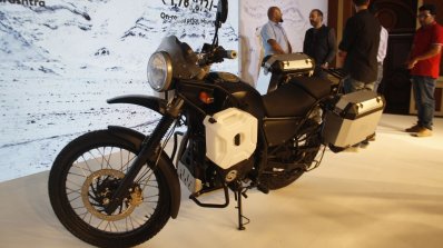 Royal Enfield Himalayan black front quarter launched