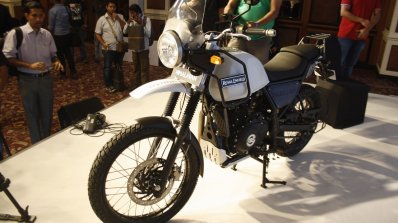 Royal Enfield Himalayan white front quarter launched
