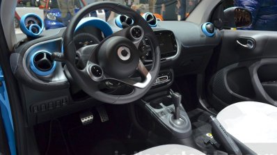 Smart fortwo Cabrio Brabus edition interior at the Geneva Motor Show Live