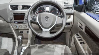 Suzuki Ertiga Dreza steering at 2016 BIMS