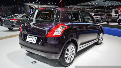 Suzuki Swift Sai edition rear quarter at 2016 BIMS