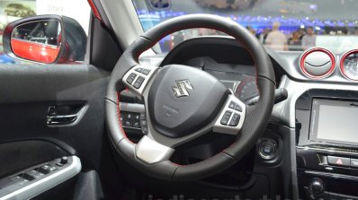 Suzuki Vitara S with 1.4L Boosterjet steering wheel at Geneva Motor Show 2016