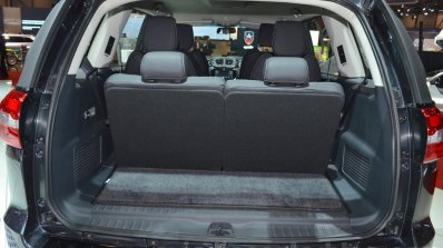 Tata Hexa Tuff boot space at the 2016 Geneva Motor Show