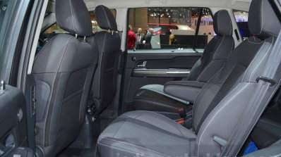 Tata Hexa Tuff rear seat at the 2016 Geneva Motor Show