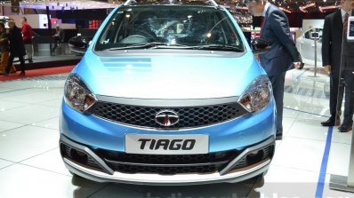 Tata Tiago front at Geneva Motor Show 2016