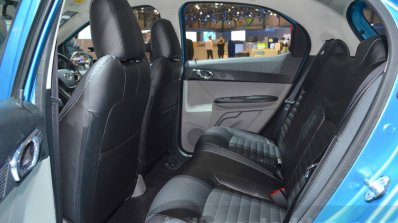 Tata Tiago rear seat at Geneva Motor Show 2016