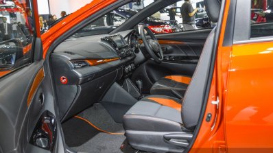 Toyota Yaris TRD Sportivo front seat at 2016 BIMS