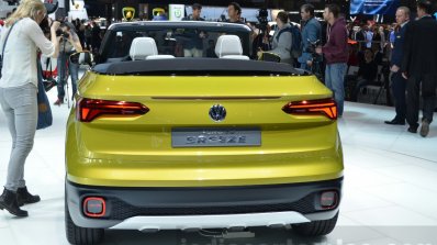 VW T-Cross Breeze concept rear at the Geneva Motor Show Live