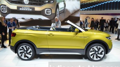 VW T-Cross Breeze concept side at the Geneva Motor Show Live