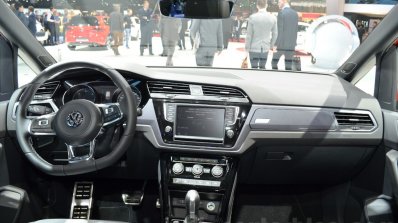 VW Touran R-Line dashboard at the 2016 Geneva Motor Show Live