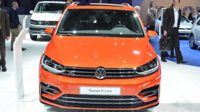 VW Touran R-Line front at the 2016 Geneva Motor Show Live