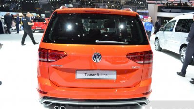 VW Touran R-Line rear at the 2016 Geneva Motor Show Live