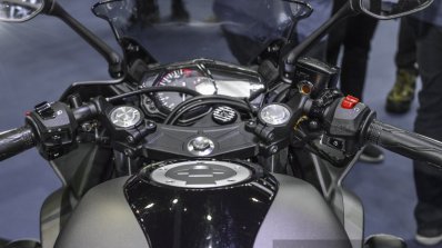 Yamaha R3 Matte Grey black trim at 2016 BIMS