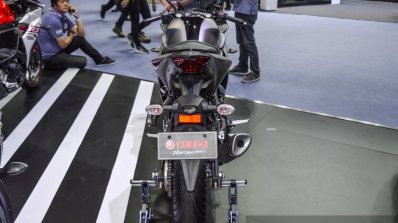 Yamaha R3 Matte Grey rear at 2016 BIMS