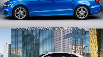 2016 Audi A3 Sedan vs. 2013 Audi A3 Sedan side profile