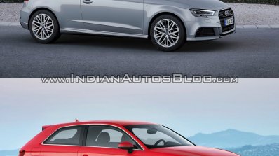 2016 Audi A3 vs. 2012 Audi A3 exterior