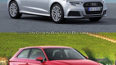 2016 Audi A3 vs. 2012 Audi A3 front three quarters
