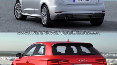 2016 Audi A3 vs. 2012 Audi A3 rear three quarters
