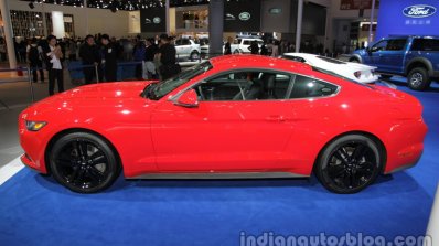 2016 Ford Mustang at Auto China 2016 side profile