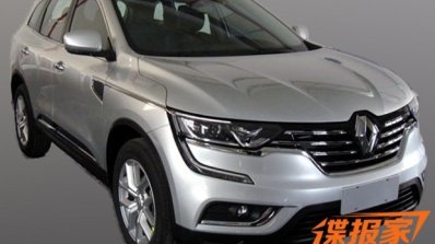 2016 Renault Koleos undisguised spy shot front three quarters