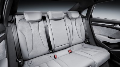 Audi A3 Sedan facelift rear seat press shots