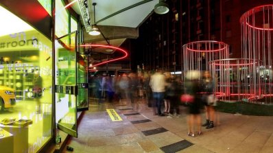 Audi Q2 at event Audi City Lab Milan