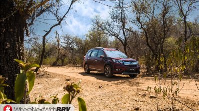 Honda BR-V front bumper India spec pre-launch pics