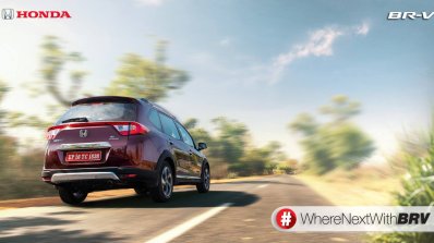 Honda BR-V rear India spec pre-launch pics